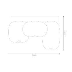 Lampa sufitowa Vaso 12W Biały