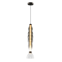 LUCCO smoked 18W pendant lamp