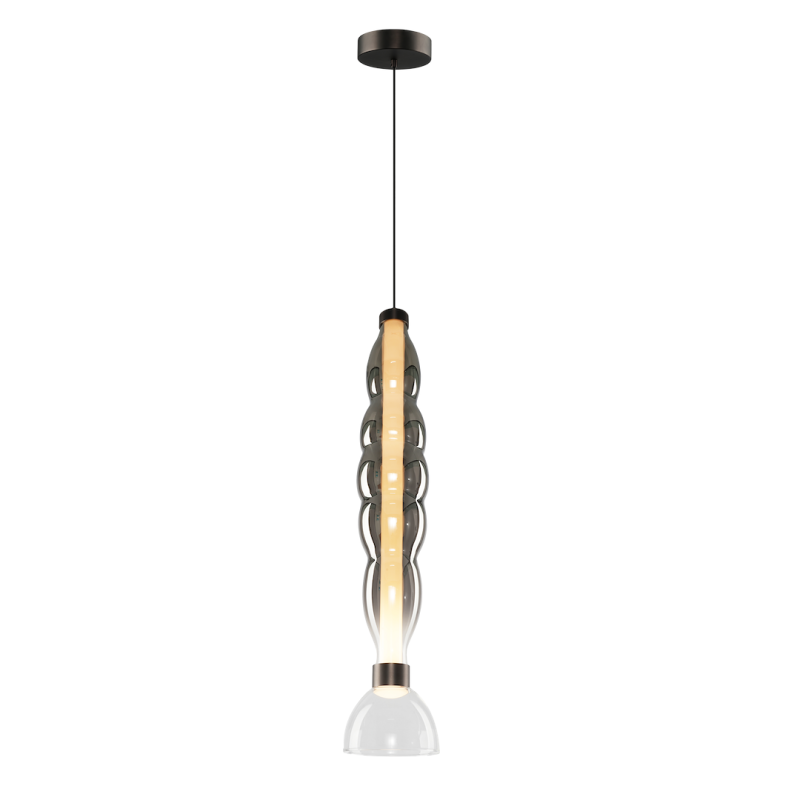 LUCCO smoked 18W pendant lamp