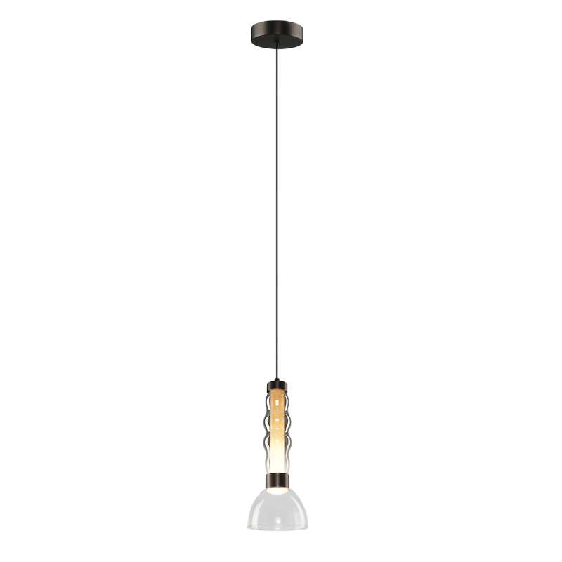 LUCCO smoked pendant lamp 13W