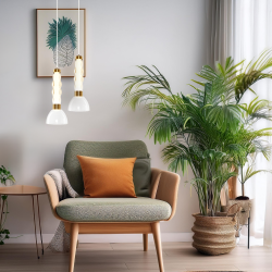 LUCCO amber pendant lamp 13W