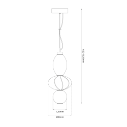 Lámpara colgante ASCOLI 18W LED