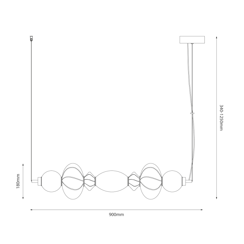 Lámpara colgante ASCOLI 24W LED