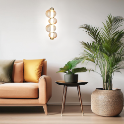 BOLLA GOLD 17W LED pendant lamp