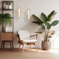 BOLLA GOLD 17W LED pendant lamp