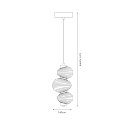 BOLLA GOLD 12W LED Pendant Lamp