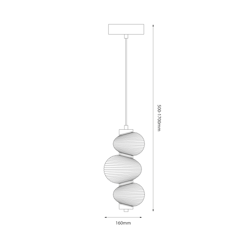 Hängeleuchte BOLLA SMOKED 12W LED