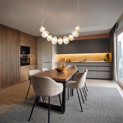 BOLLA GOLD 36W LED hanging lamp