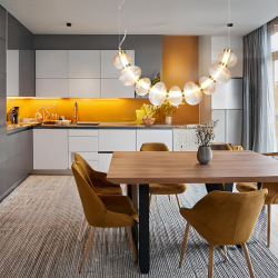 Lámpara colgante BOLLA GOLD 36W LED