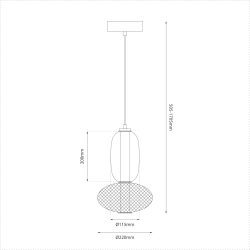 Lampa wisząca ARAME 15W LED