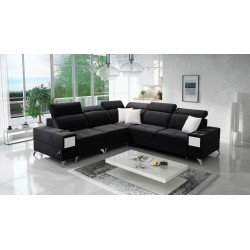 Corner Sofa Porto III with Sleeping Function and USB Port - Elegance Meets Functionality | [Your Company Name]