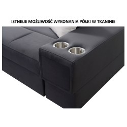 Porto III Ecksofa mit Schlaffunktion und USB-Anschluss - Eleganz trifft auf Funktionalität | [Twoja nazwa firmy]