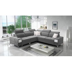 Corner Sofa Porto III with Sleeping Function and USB Port - Elegance Meets Functionality | [Your Company Name]