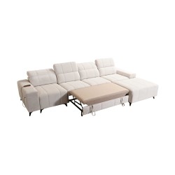 Ballagio XII corner sofa with a sleeping function upholstered in Woven Fabric, Spring 1118