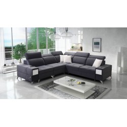 Corner Sofa Porto III with Sleeping Function and USB Port - Elegance Meets Functionality | [Your Company Name]