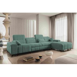 Ecksofa Ballagio XII mit Schlaffunktion bezogen mit Plecionka, Spring 1116
