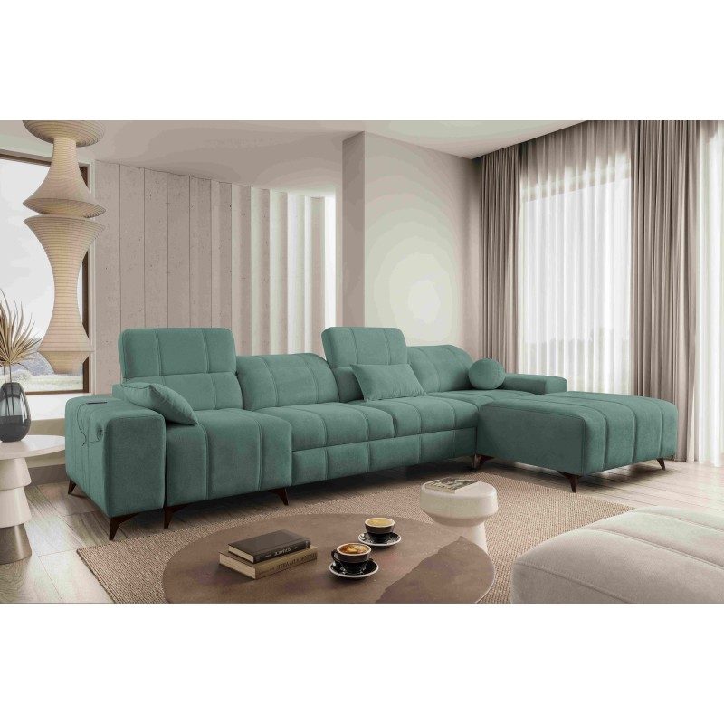 Ecksofa Ballagio XII mit Schlaffunktion bezogen mit Plecionka, Spring 1116