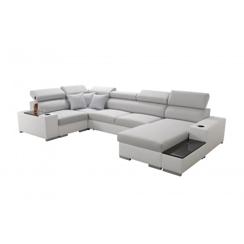 Napoli IV Mini corner sofa with sleeping function – elegance meets comfort