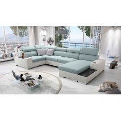 Esquinero Napoli IV Mini con función de cama: la elegancia se encuentra con el confort