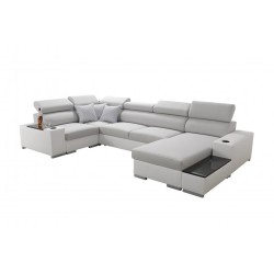 Napoli IV Mini corner sofa with sleeping function – elegance meets comfort