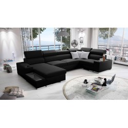 Napoli IV Mini corner sofa with sleeping function – elegance meets comfort