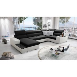 Napoli IV Mini corner sofa with sleeping function – elegance meets comfort