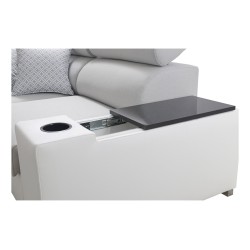 Esquinero Napoli IV Mini con función de cama: la elegancia se encuentra con el confort