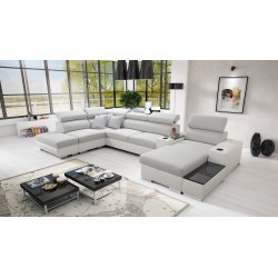 Sofá esquinero Napoli V con función de cama: ¡ideal para tu hogar!