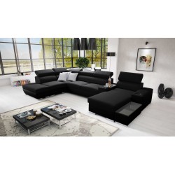 Sofá esquinero Napoli V con función de cama: ¡ideal para tu hogar!