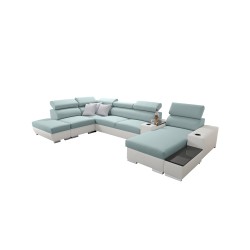 Sofá esquinero Napoli V con función de cama: ¡ideal para tu hogar!