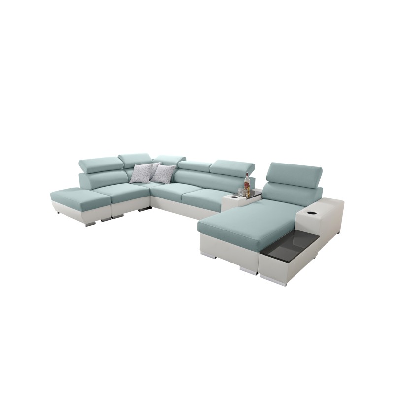 Sofá esquinero Napoli V con función de cama: ¡ideal para tu hogar!