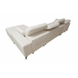 Sofá esquinero Ballagio XII con función de cama tapizado en tejido Plecionka, Spring 1112