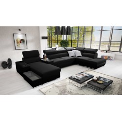 Sofá esquinero Napoli V con función de cama: ¡ideal para tu hogar!