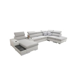 Sofá esquinero Napoli V con función de cama: ¡ideal para tu hogar!