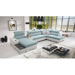 Sofá esquinero Napoli V con función de cama: ¡ideal para tu hogar!