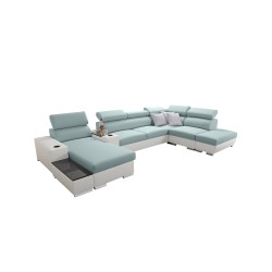 Sofá esquinero Napoli V con función de cama: ¡ideal para tu hogar!