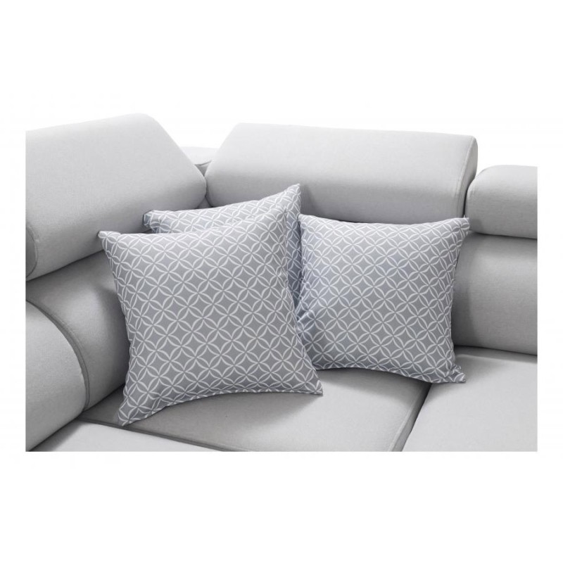 U-shaped corner sofa Napoli VI with a sleeping function and bar - Wicker, Sawana 14 + Eco-leather