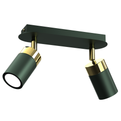 JOKER GREEN/GOLD ceiling lamp 2xGU10
