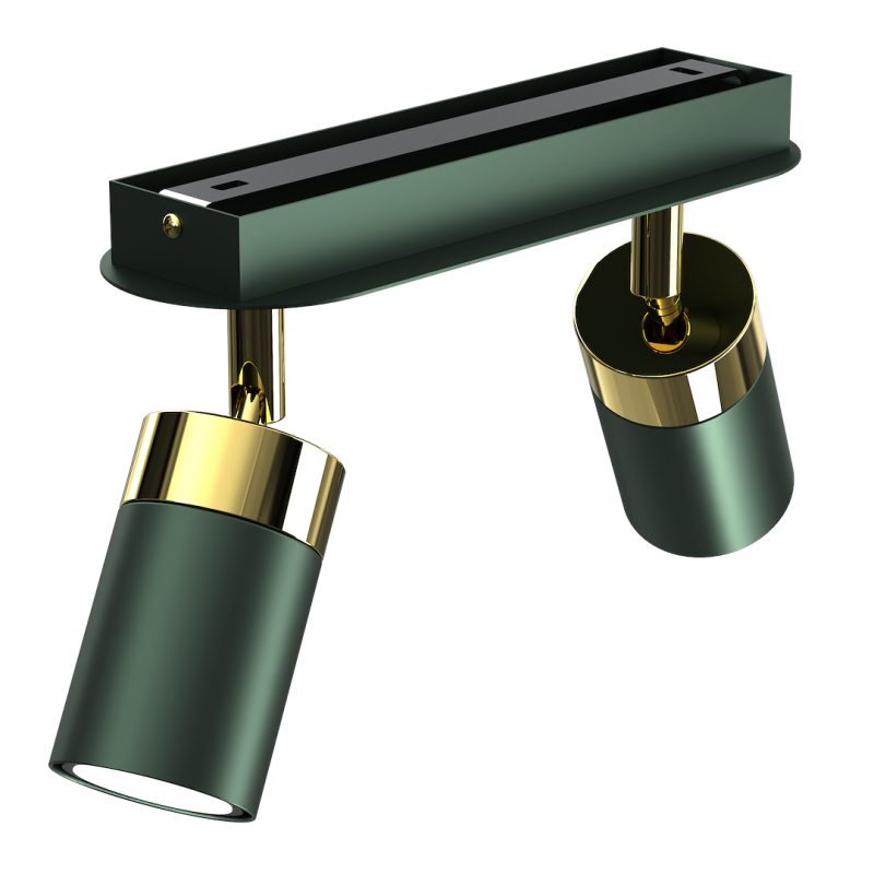 JOKER GREEN/GOLD ceiling lamp 2xGU10
