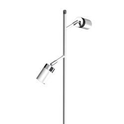 Stehlampe Joker 2xGU10 Weiß / Chrom