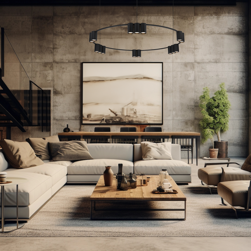 Pendant lamp (circle) GENESIS BLACK 15xGU10