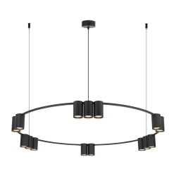 Pendant lamp (circle) GENESIS BLACK 15xGU10