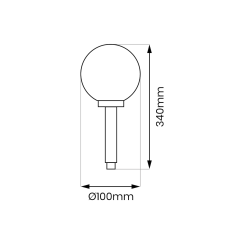 Solar garden lamp ball