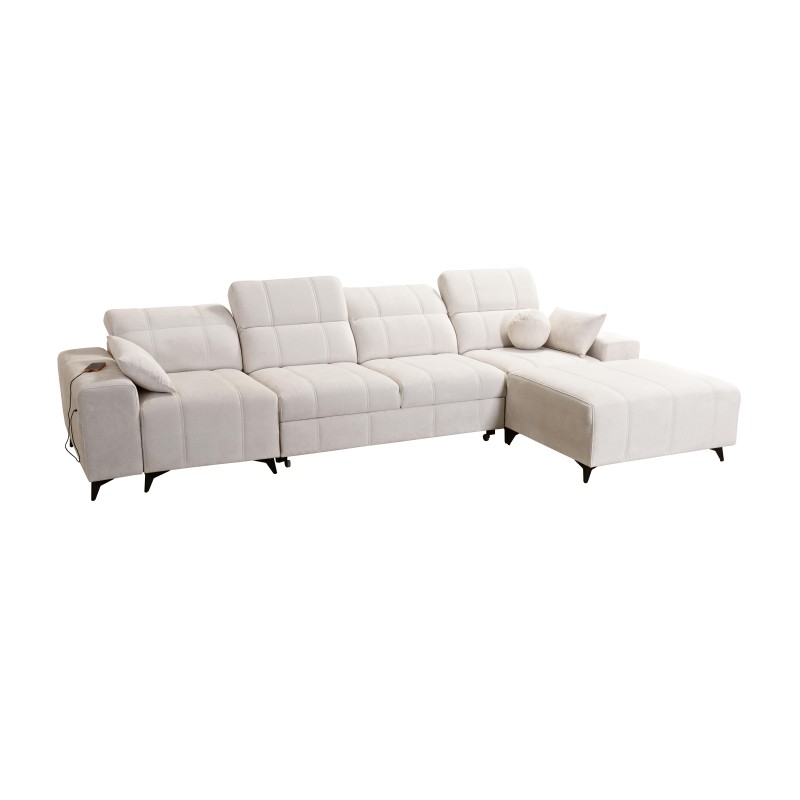 Ballagio XII corner sofa with a sleeping function upholstered in Weave, Spring 1104