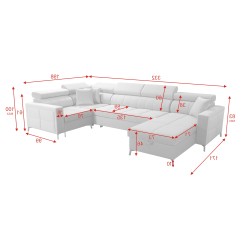 Oslo V Mini Corner Sofa with Sleeping Function - Elegance Meets Functionality