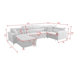 Oslo V Mini Ecksofa mit Schlaffunktion - Eleganz trifft Funktionalität