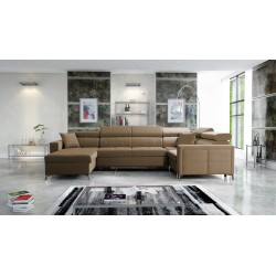 Sofá esquinero Oslo V Mini con función de dormir: la elegancia se encuentra con la funcionalidad.