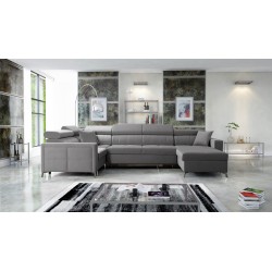 Oslo V Maxi U-förmiges Ecksofa mit Schlaffunktion | Elegantes und komfortables Möbelstück