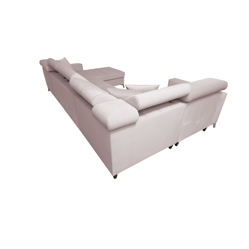 Narożnik w kształcie U Oslo V Maxi z funkcją spania | Elegancki i komfortowy mebel