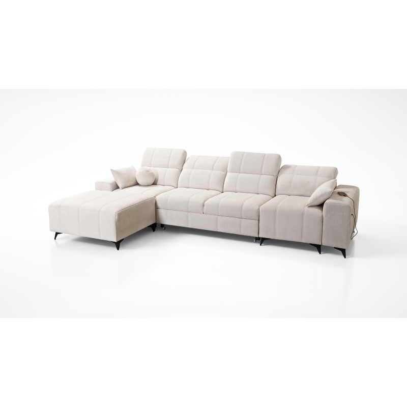 Ecksofa Ballagio XII mit Schlaffunktion bezogen mit Gewebe, Spring 1115